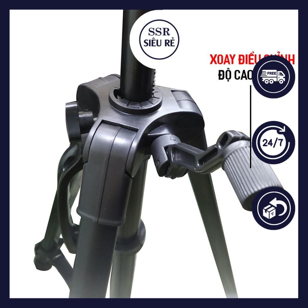 Chân Máy Ảnh SSR Tripod 3366 Cao 1m4 Có Tay Cầm Quay Phim