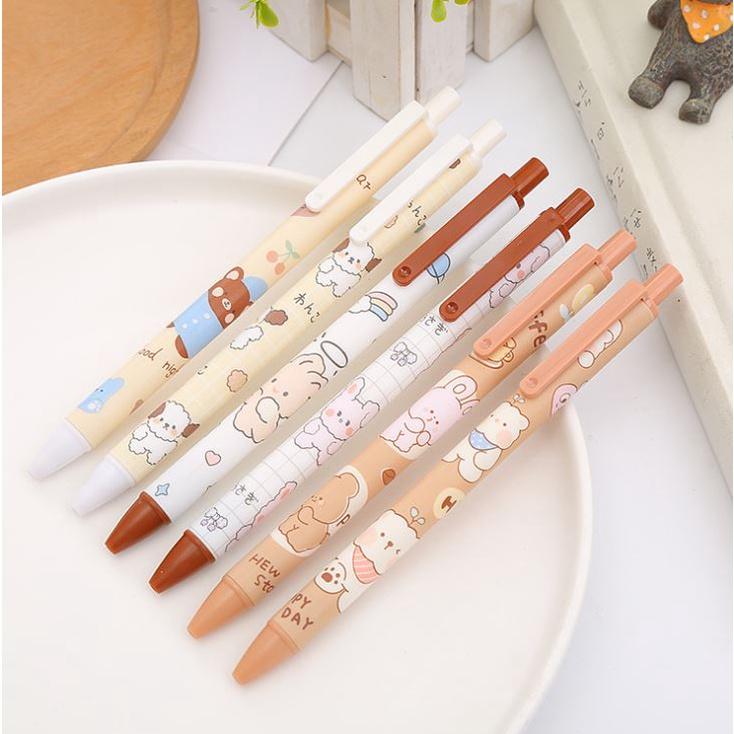 Bút Gel Bấm Mực Đen 0,5mm Hình Con Vật Ngộ Nghĩnh H149