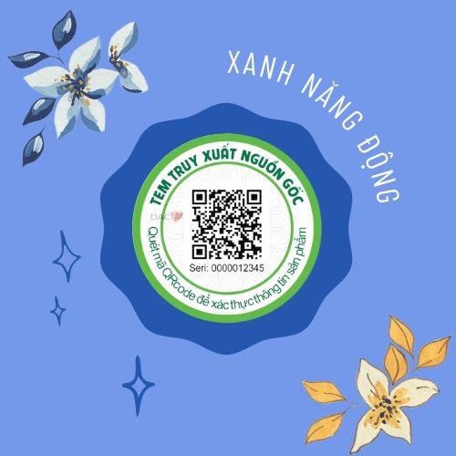 Truy xuất Xanh Năng Động / tròn 30x30mm