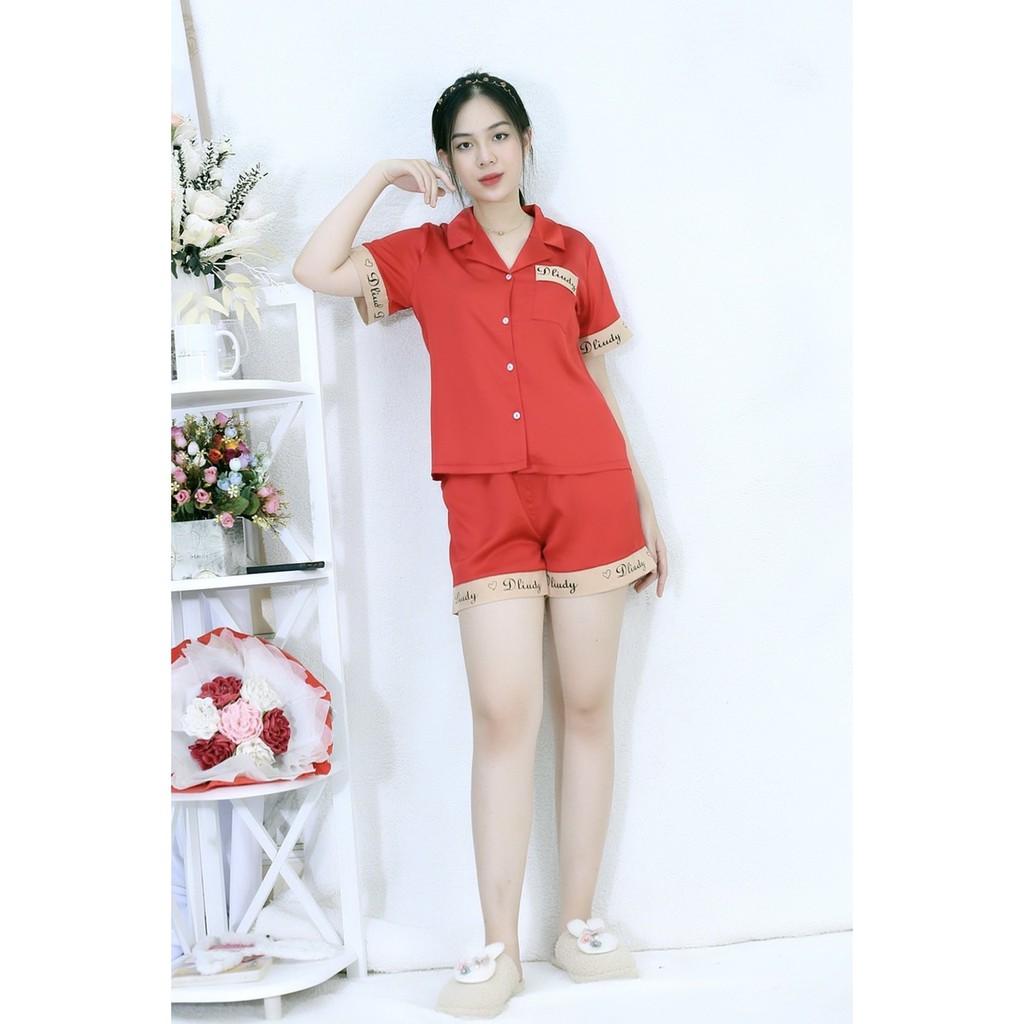 Bộ đồ Pijama nữ ngắn màu ĐỎ