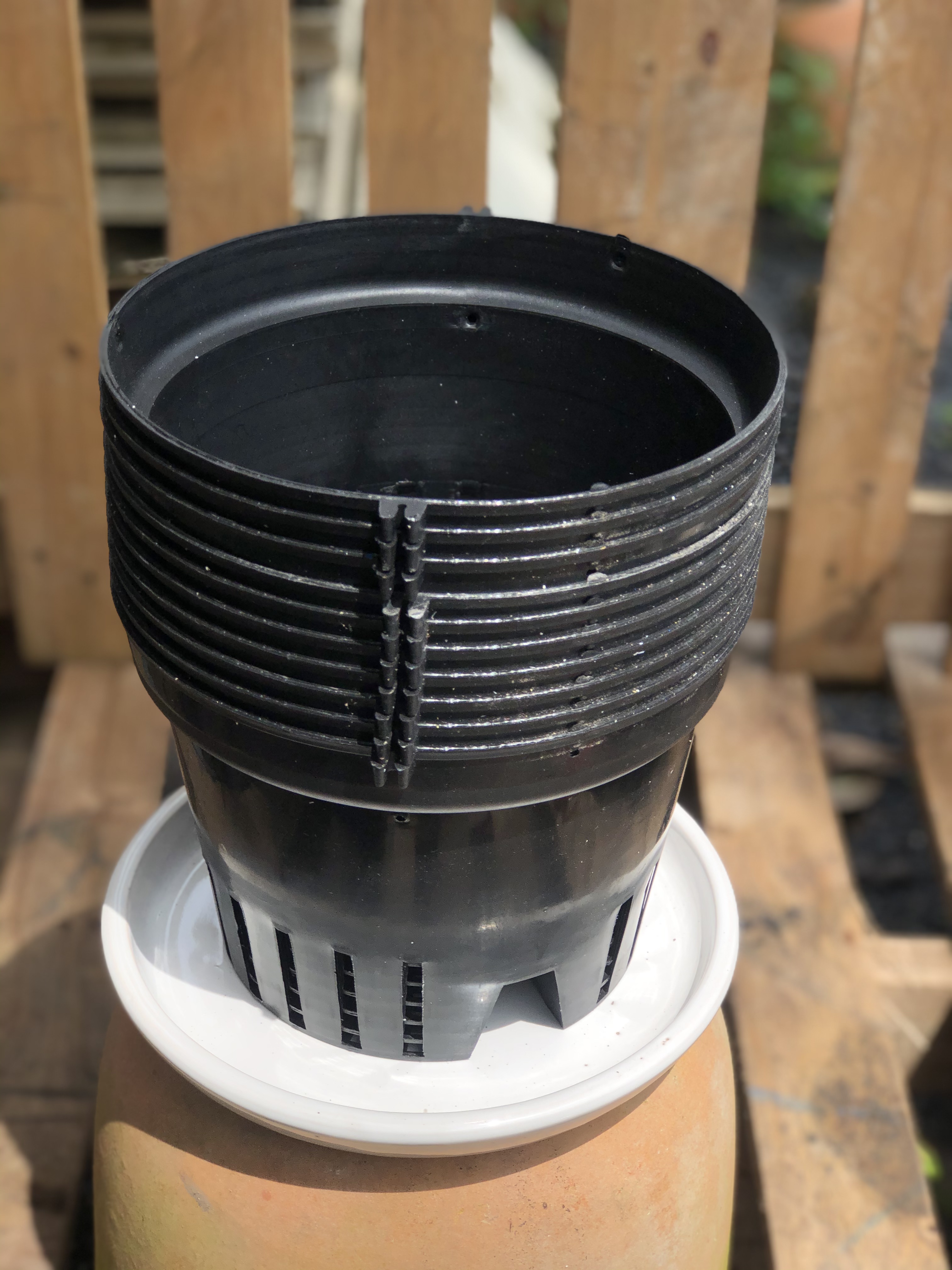 Bộ 10 chậu nhựa trồng lan kích thước fi 23cm