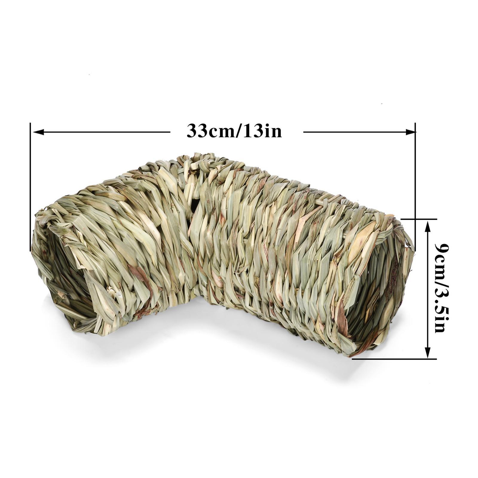 Hamster Grass Tunnel Tunnel Hideaway Durable Bunny Toy Pet Supplies Rabbit Tunnel Tube Nest for Chinchilla Hedgehog Gerbils Ferrets