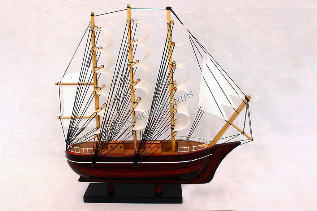 Combo 2 thuyền buồm phong thủy 25cm&20cm màu trắng, hỗ trợ ship