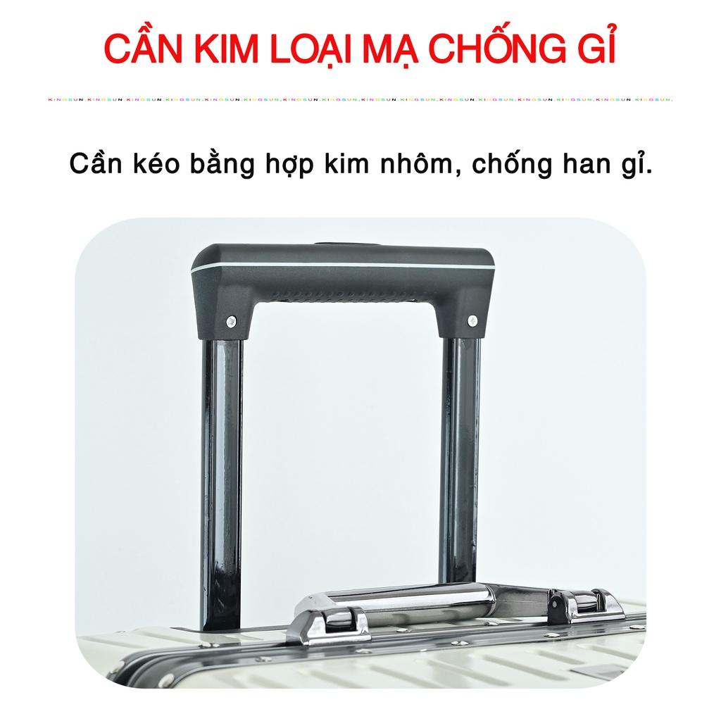 Vali Khung Nhôm Khoá Sập KS-066 Size 20/24 cao cấp chống rạch móc,chống va đập