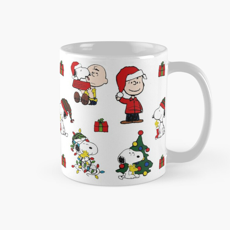 Cốc sứ Noel in hình Charlie Brown và Snoopy