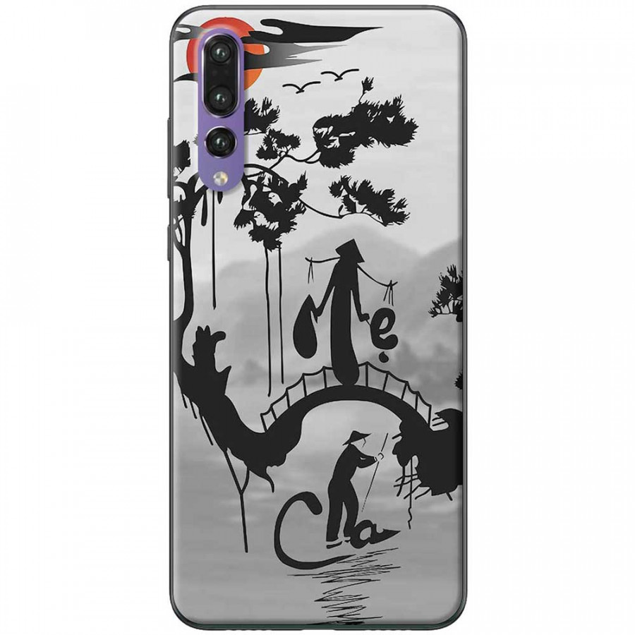 Ốp lưng  dành cho Huawei P20 Pro mẫu Cha mẹ núi sông