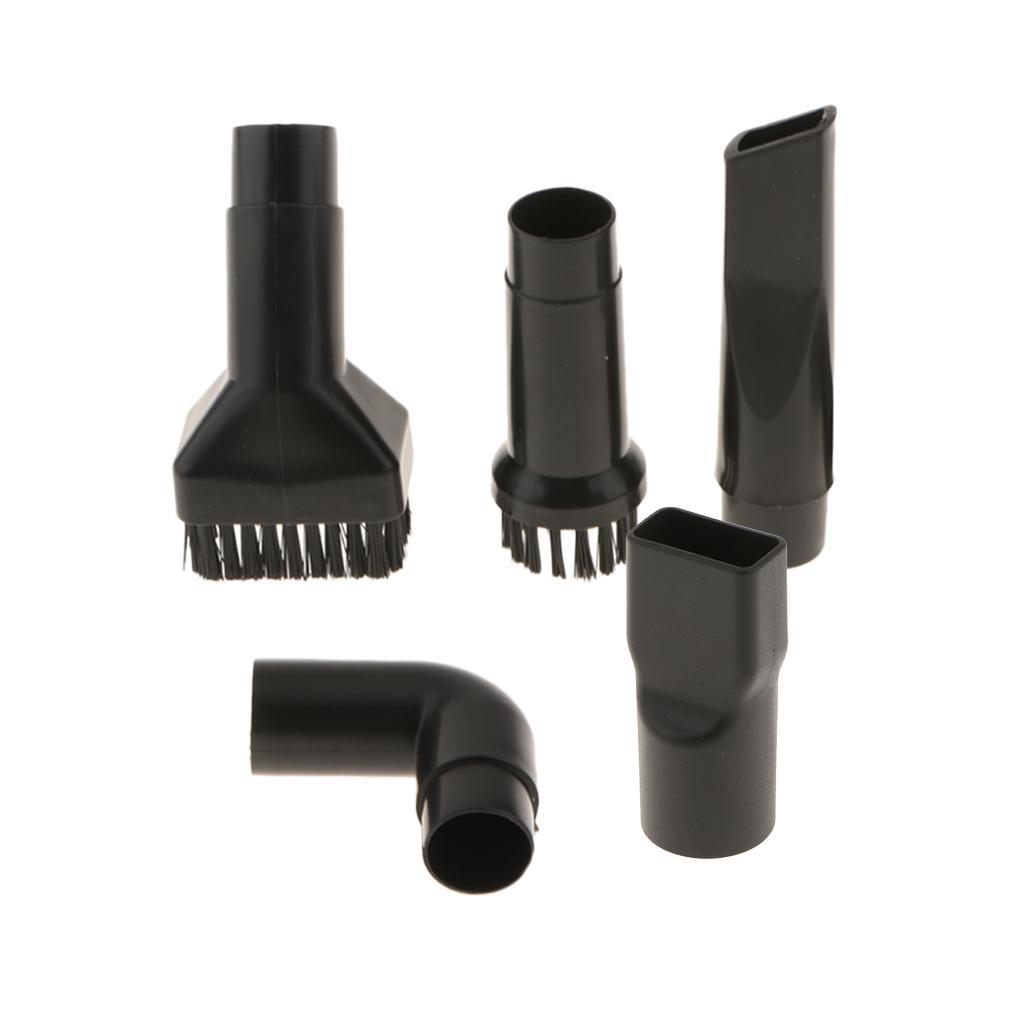 Set 5 Universal Vacuum Dust Brush Flat Mouth Nozzle Adapter 32mm/1.25" Dia.
