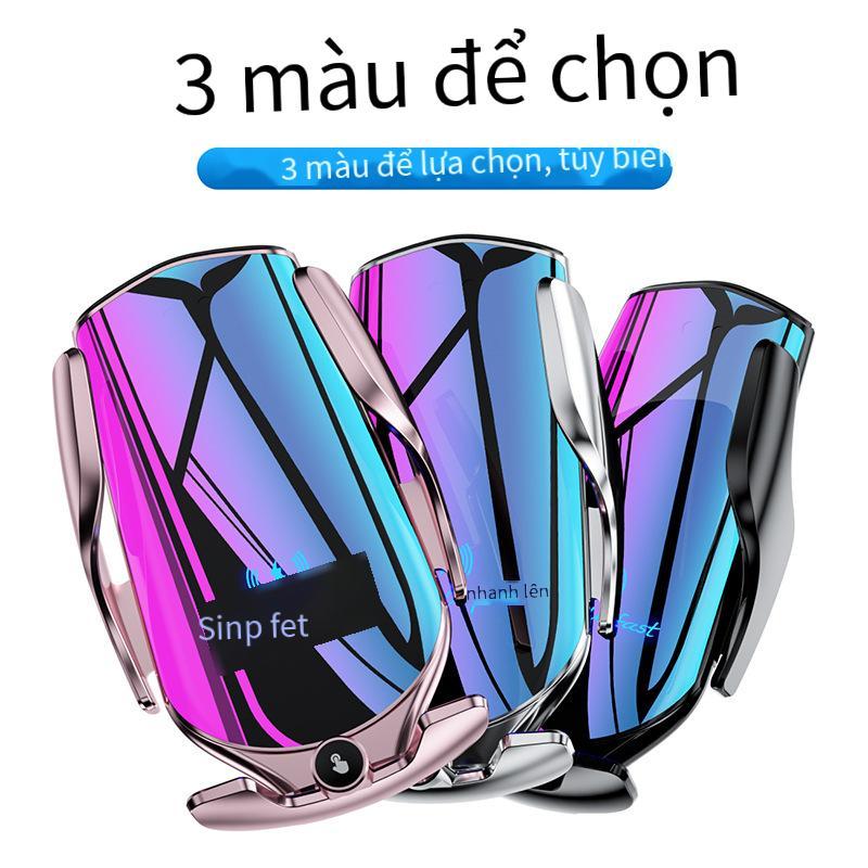 Phong Cách Mới Nhất Mới Nguồn Xe Ô Tô Sạc Không Dây Giá Đỡ Cảm Ứng Điện Tặng Ô Tô Sạc Không Dây Điện Thoại Di Động Sạc Nhanh 15W