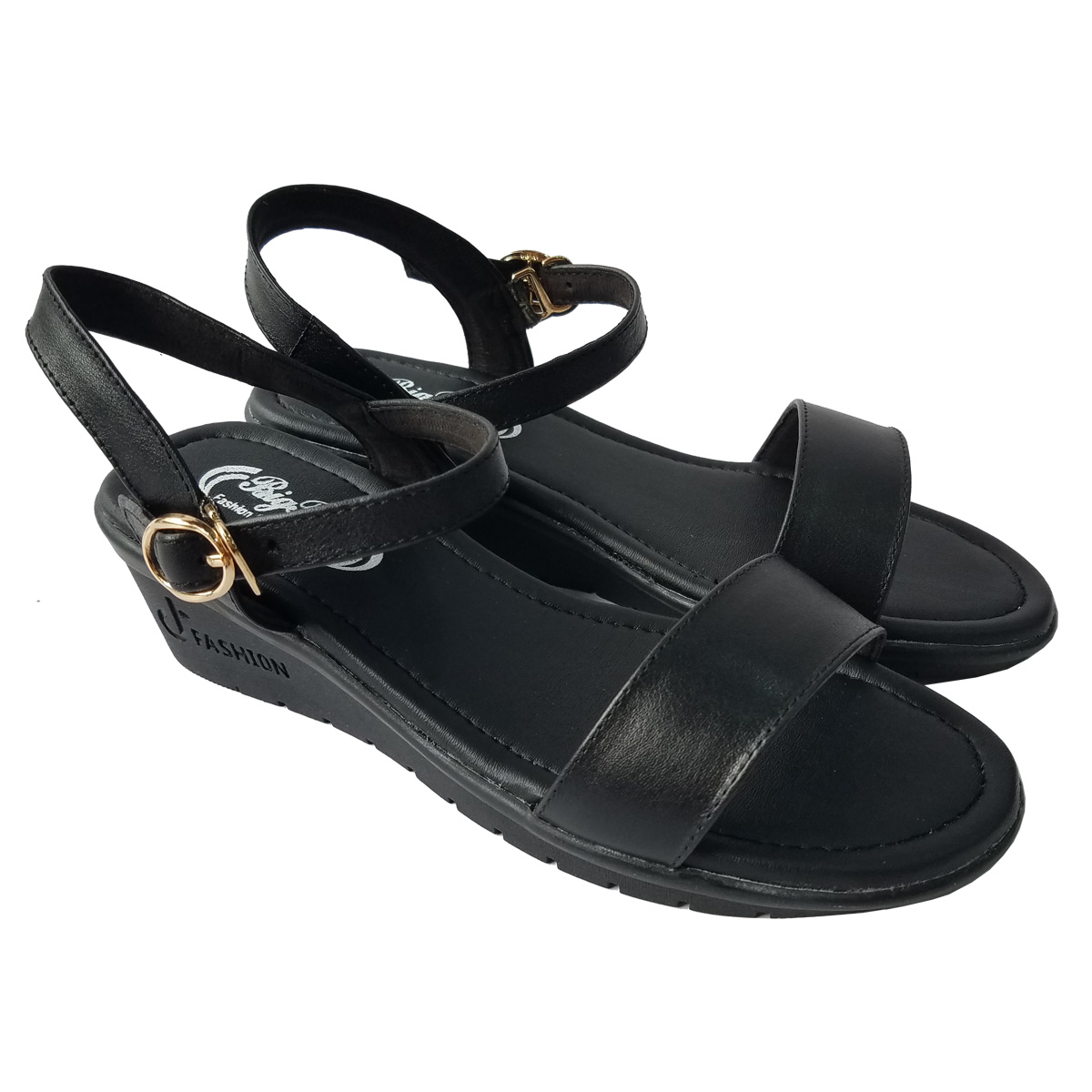 Giày Đế Xuồng Nữ BIGGBEN Da Bò Thật Cao 8 Phân SDX80