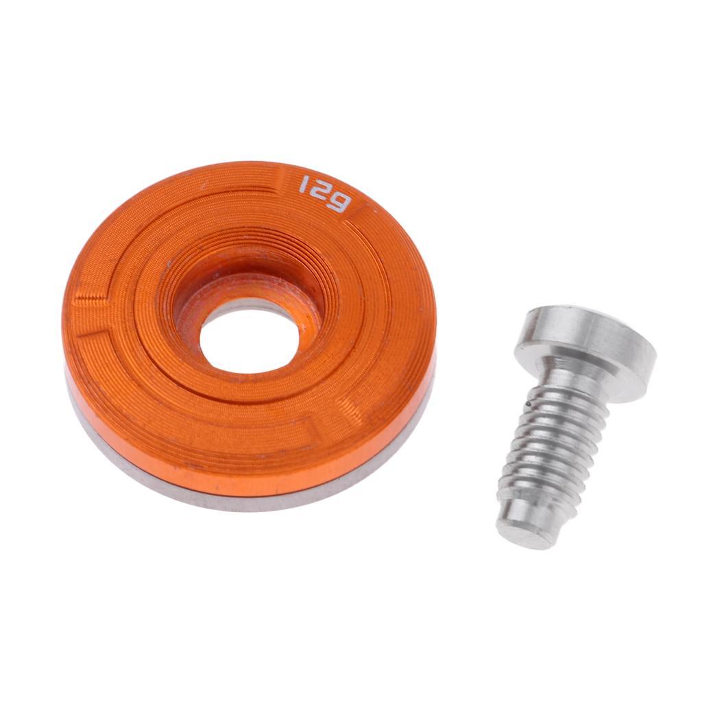 2Pcs Golf Weight Screw, Orange, 6.5g and 12g, 7 Driver Head Clubs, Golf Club accessories