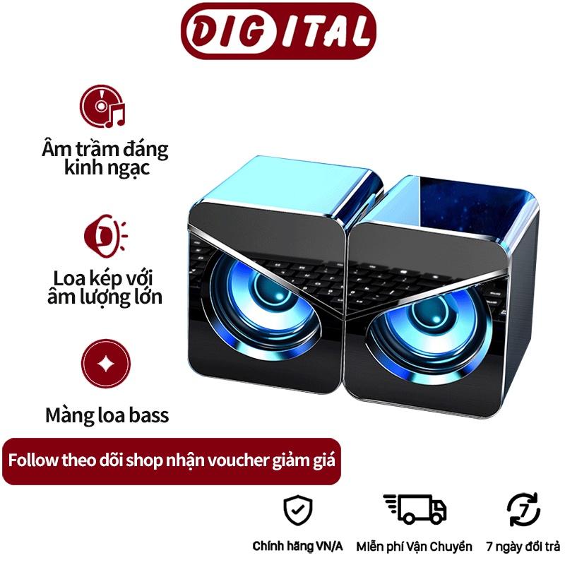 Loa máy tính có dây USB Âm trầm sâu Loa hộp âm thanh nổi 4D cho máy tính xách tay --- BH 3 Tháng