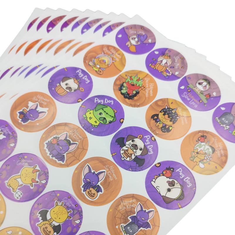 Bộ 240 Hình Sticker Cổ Động Halloween 01 - Teenage
