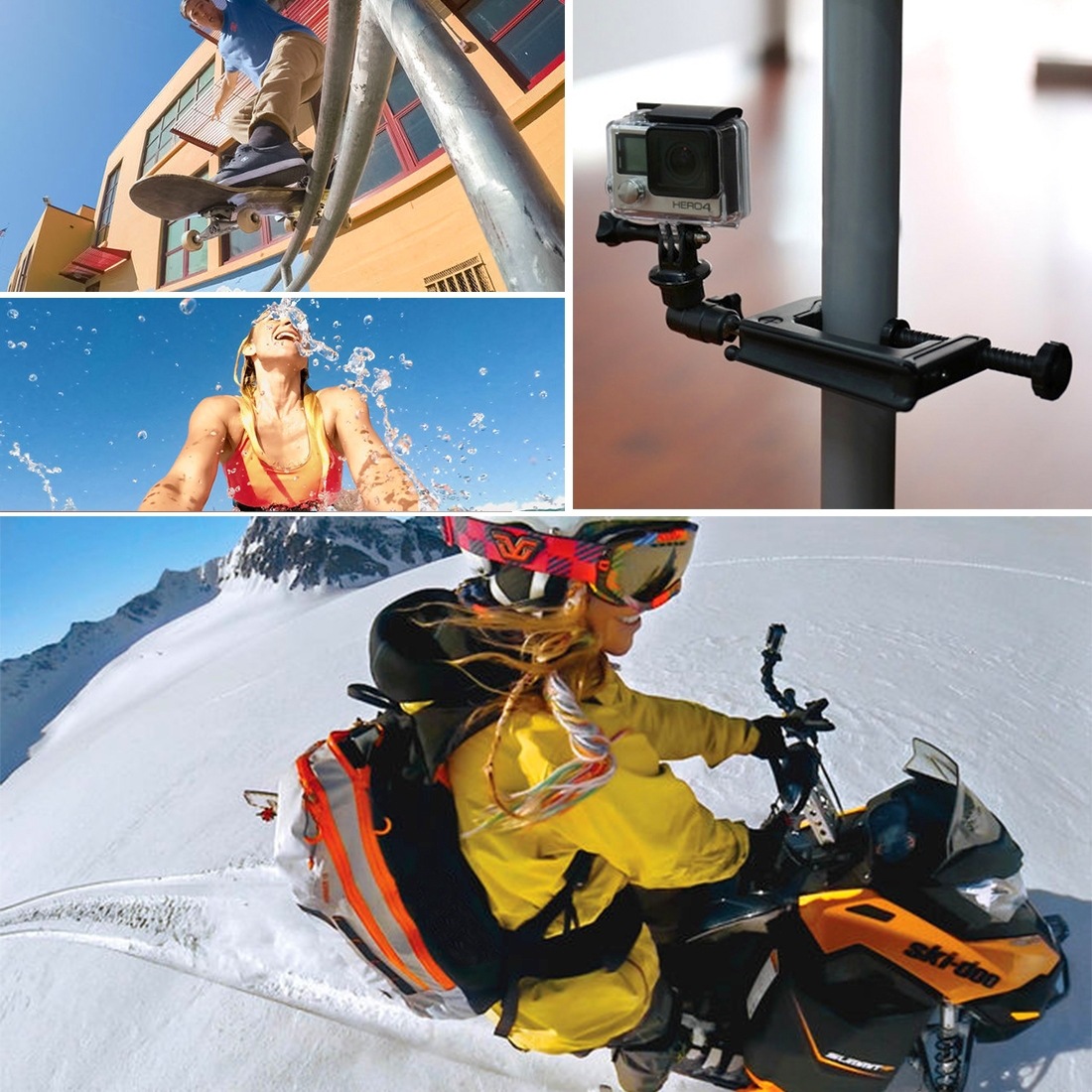 Mount chuyển Tripod sang Gopro CNC Puluz - Hàng chính hãng