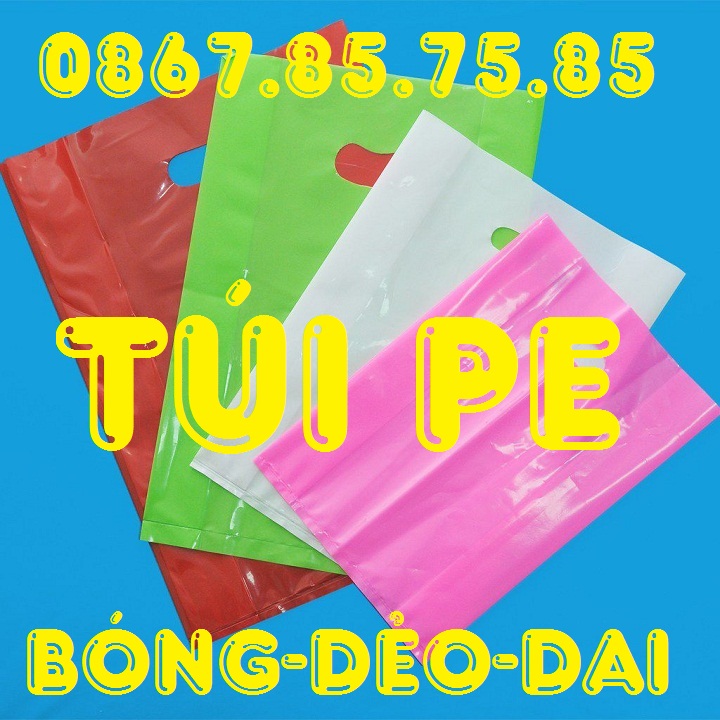 500G Túi Xốp Nilon PE Màu Bóng Đẻo Dai, Đựng mỹ phẩm, Quần áo, Đủ Size lựa chọn