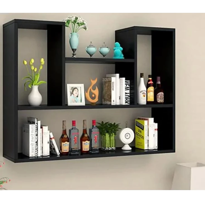 Kệ Giá Sách Treo Tường Sáng Tạo Với Kết Cấu Giấu Chân Chắc Chắn Tundo CTKT182 KT 62cm x 90cm x 15cm