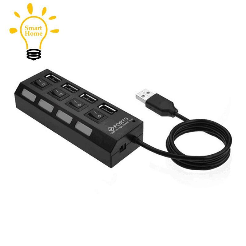 Hub chuyển đổi từ giắc usb sang 4 cổng usb 2.0 tiện lợi