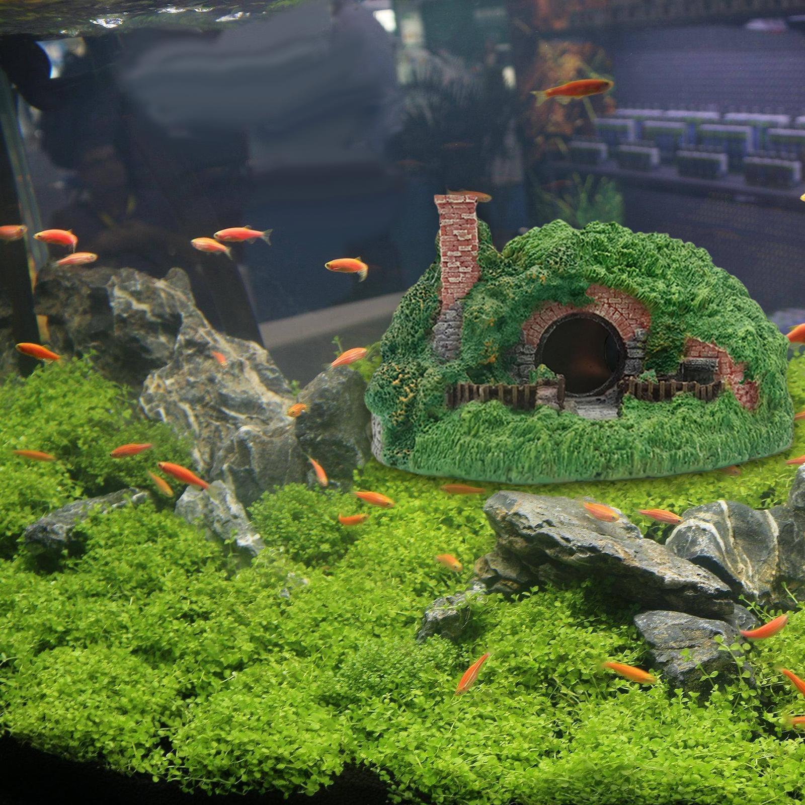 Aquarium Cave Cave Hideout for Amphibians Supplies Habitat Decor Hiding Cave