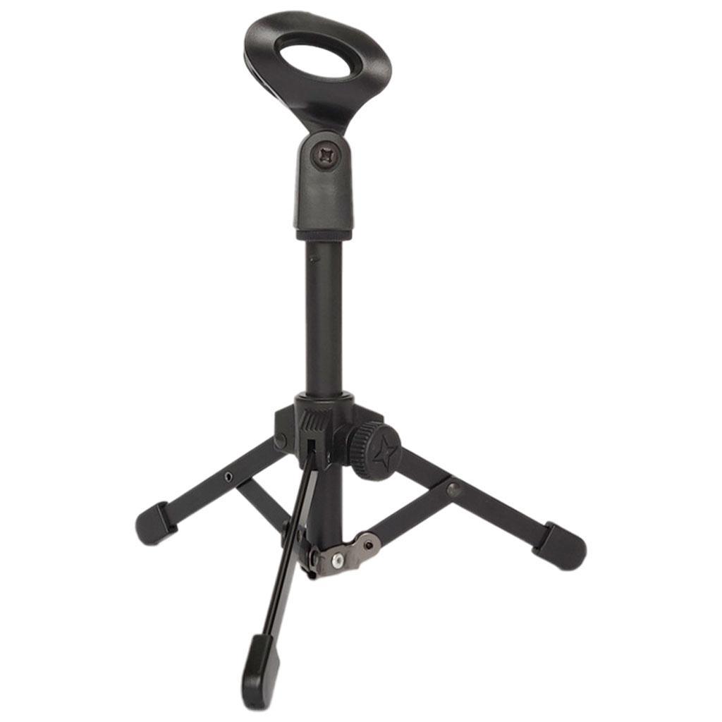 Amagogo Mic Stand Desktop Tripod with Mic Clip Universal Portable for Lectures