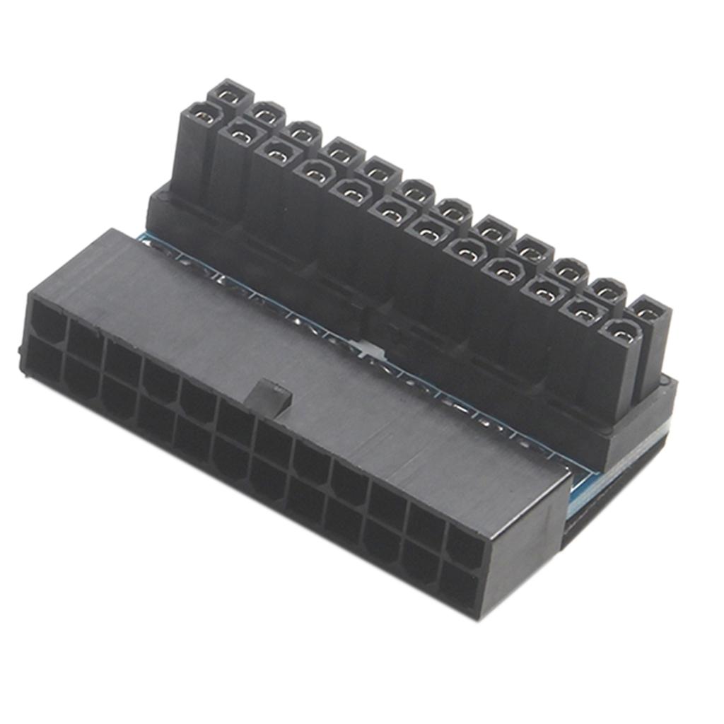 24Pin female to 24pin male right angle adapter for desktop power supply