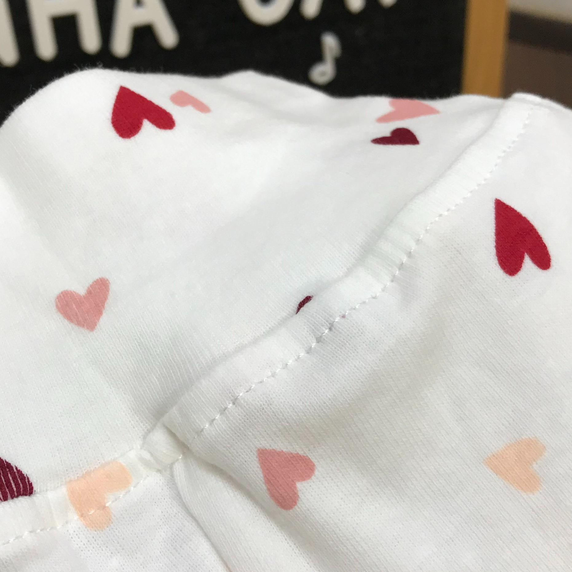 Set quần áo sơ sinh 0-3m cotton borip xuất họa tiết tim đỏ mềm