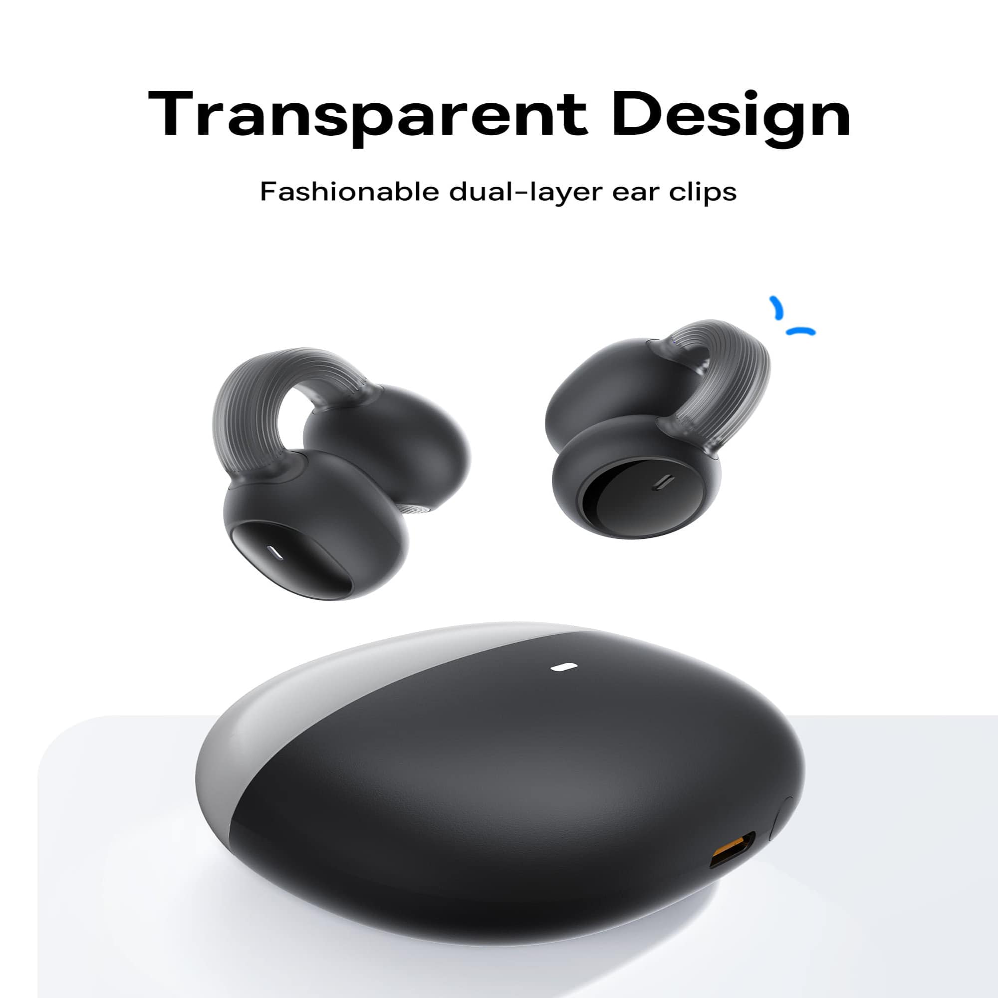 Tai nghe Bluetooth Baseus AirGo 1 Ring Open-Ear TWS Earbuds (Hàng chính hãng)