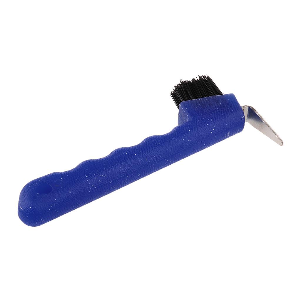 Hoof Pick with Brush Horse Grooming Equipment Tool Various Colors
