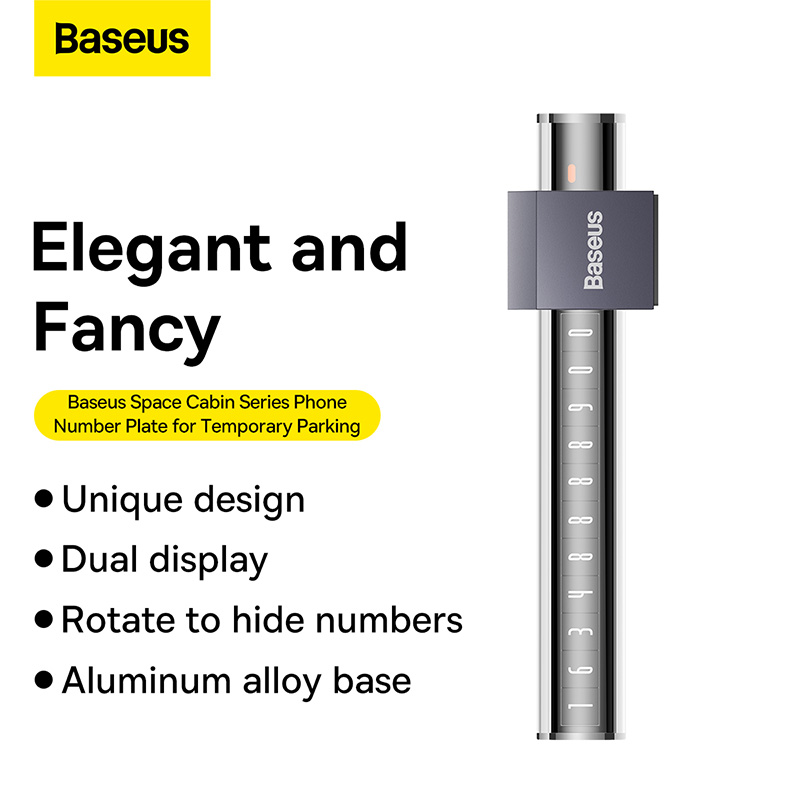 Bảng số điện Baseus Parking Number Plate Tint