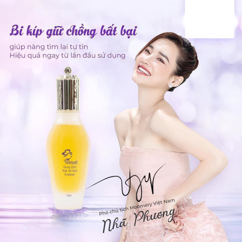 Dung Dịch Rửa Vệ Sinh Evamost Giúp Sạch Khuẩn, Se Khít, Dưỡng Hồng, Thơm Quyến Rũ - Chai 120ml - Chính hãng