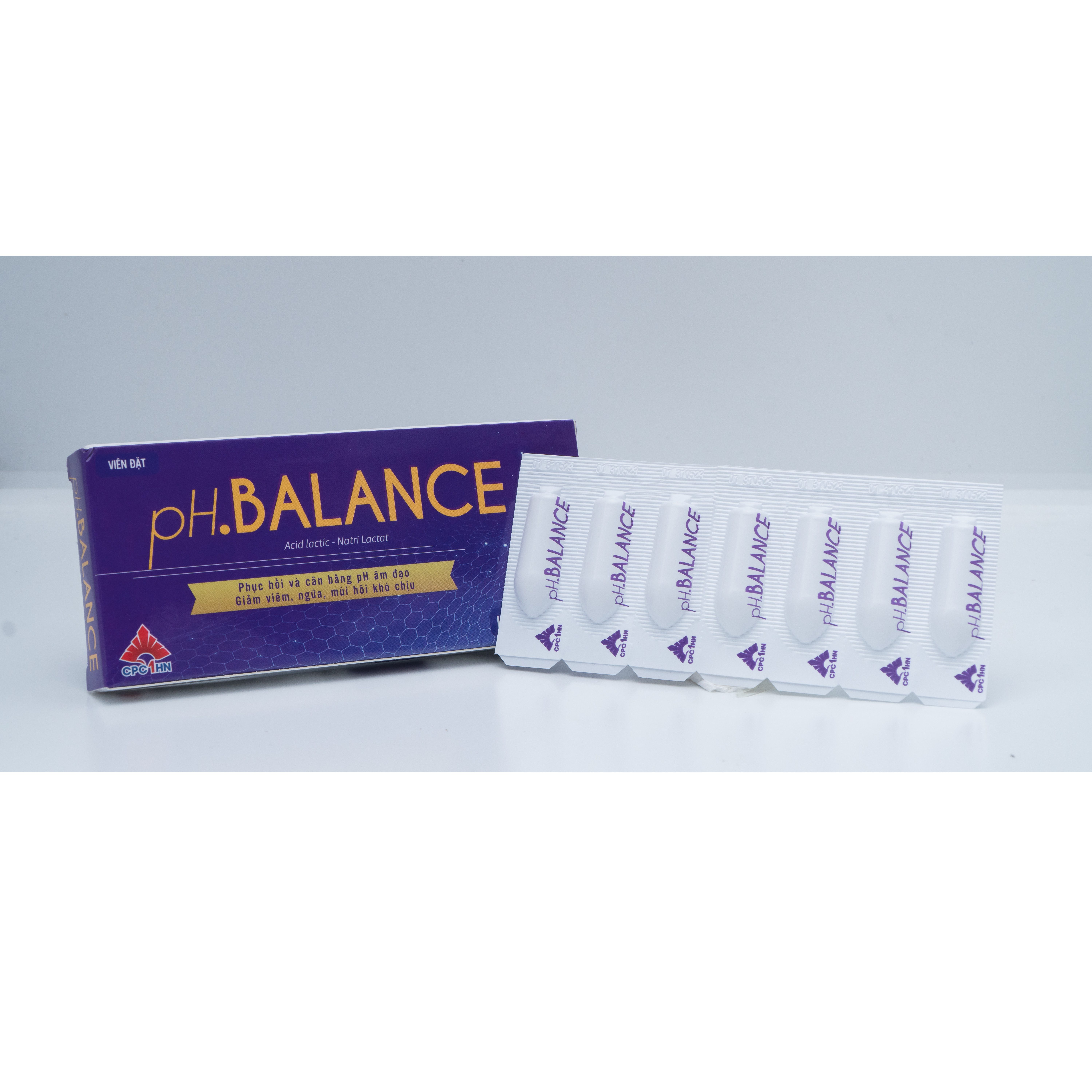 Viên đặt phụ khoa pH.BALANCE - Phục hồi và cân bằng pH vùng kín, giảm khí hư, mùi khó chịu, giảm khô, ngứa rát, hỗ trợ điều trị viêm nhiễm vùng kín