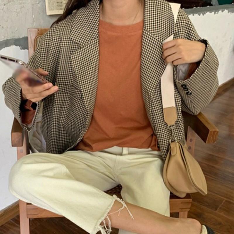 Áo Thun Nữ Tay Dài Màu Trơn Thời Trang