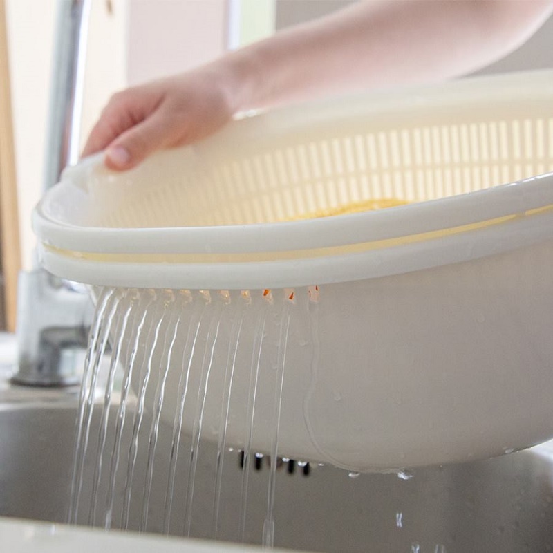Bộ chậu và rổ dáng oval thương hiệu Sanada Seiko 5.3L - Hàng nội địa Nhật Bản | Made in Japan