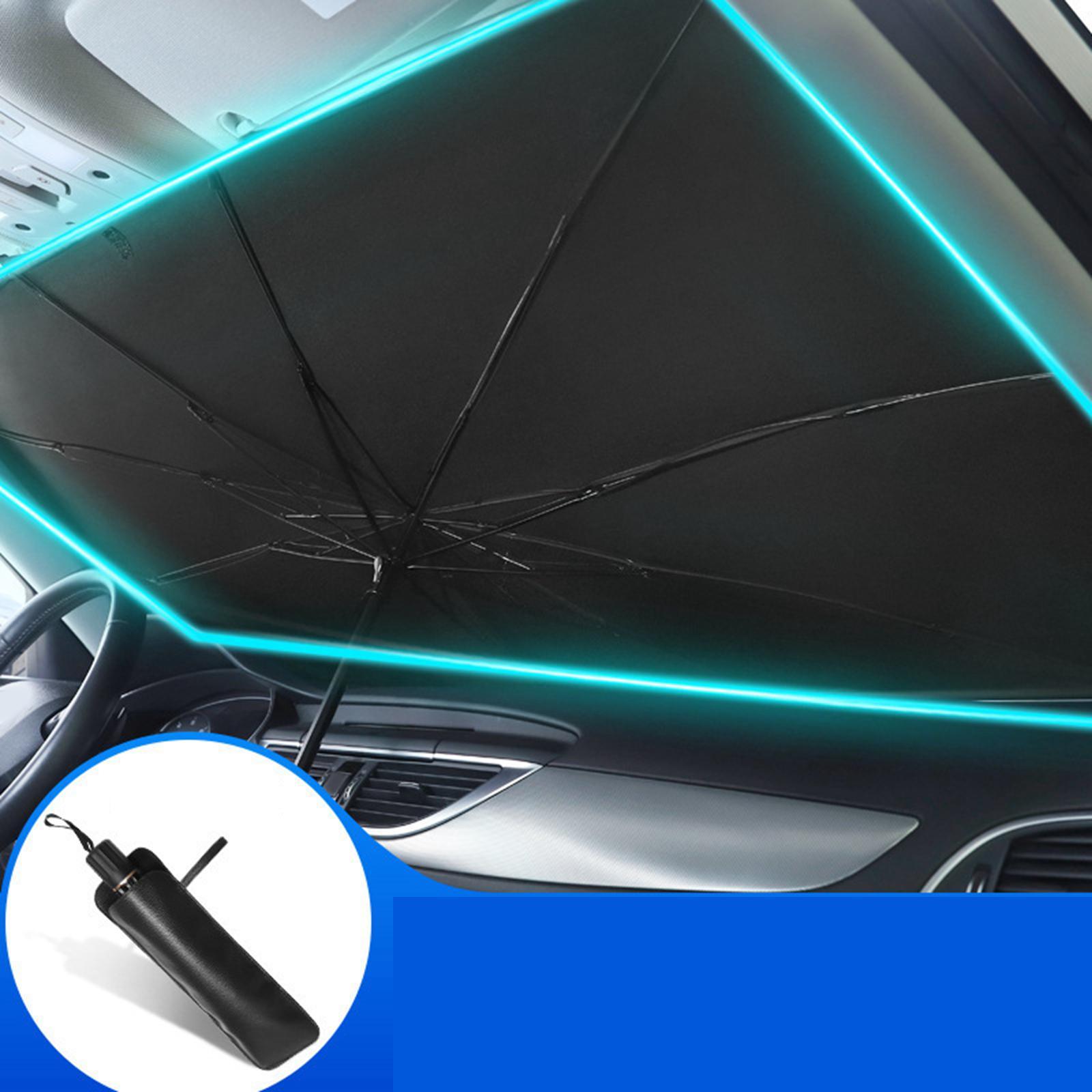 Windshield Sun Shade Umbrella, Bendable Shaft Windshield Sunshade Cover Fit for Car
