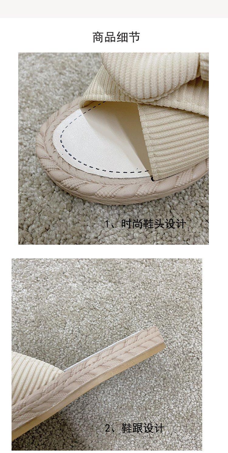 Dép Sandal Nữ Đế Bằng Trang Trí Nơ Thời Trang