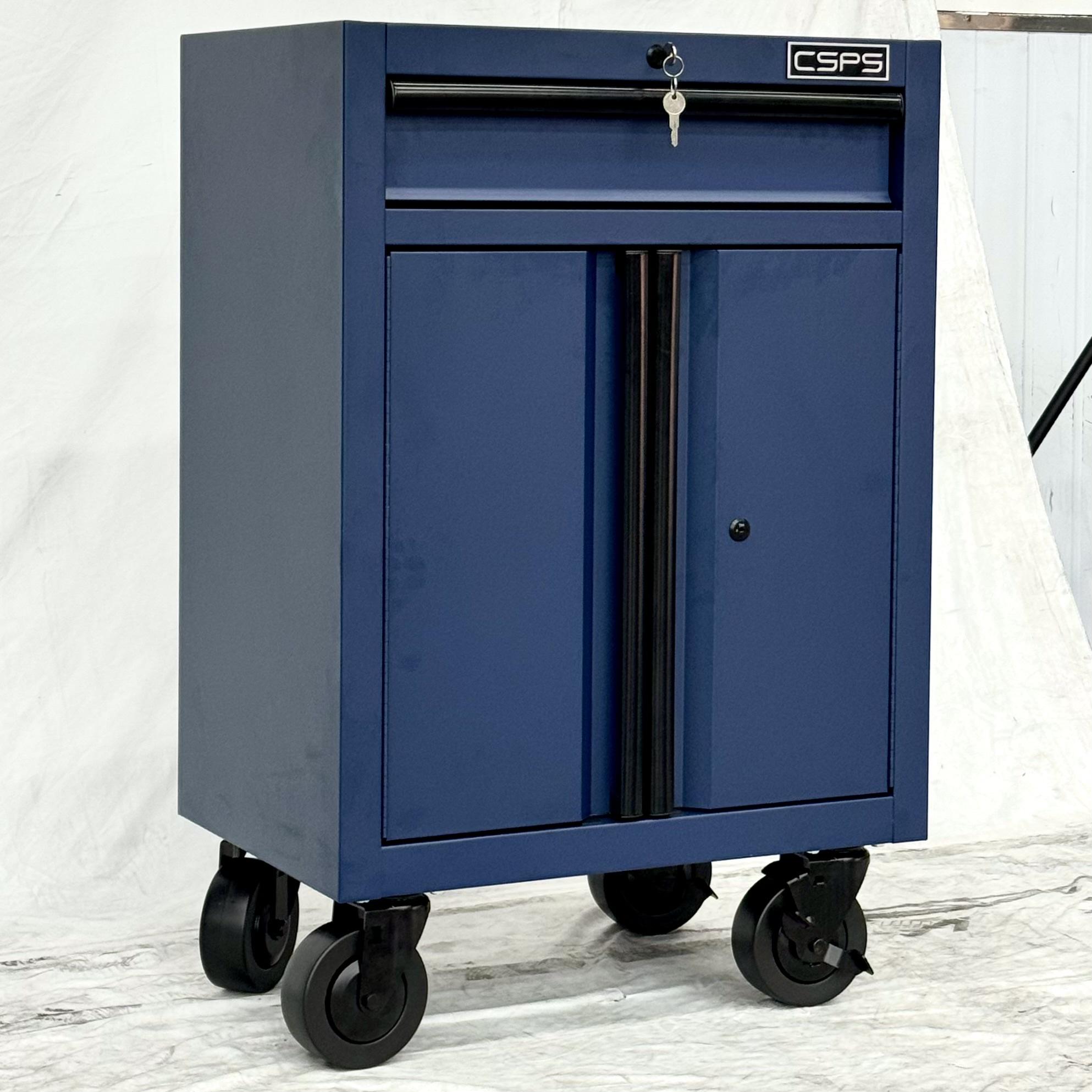 Tủ dụng cụ CSPS 61cm - 01 hộc kéo màu xanh dương có bánh xe