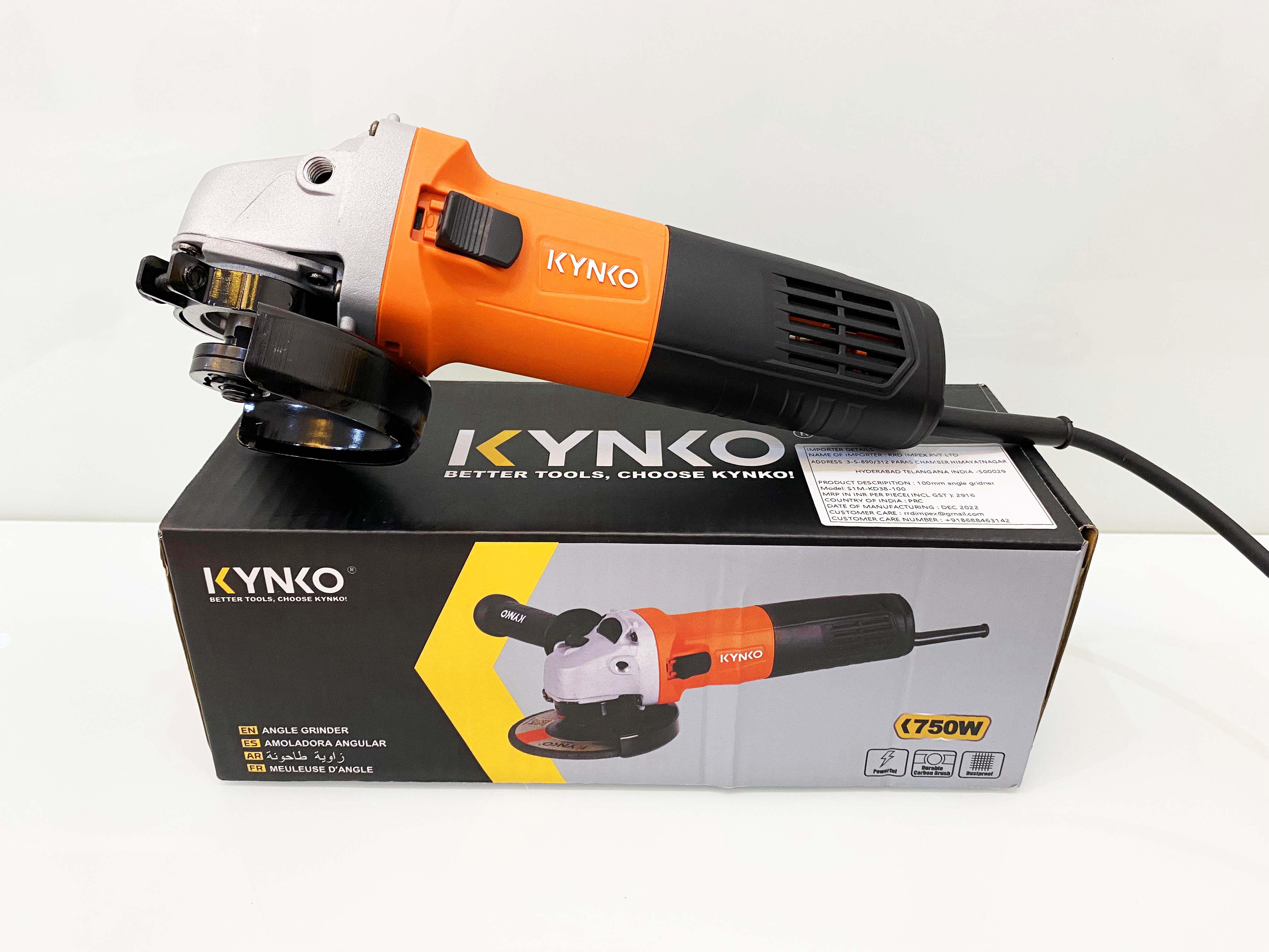 (tặng đá mài) Máy mài góc Kynko S1M - KD38 -100 (#6381) siêu bền công suất cao