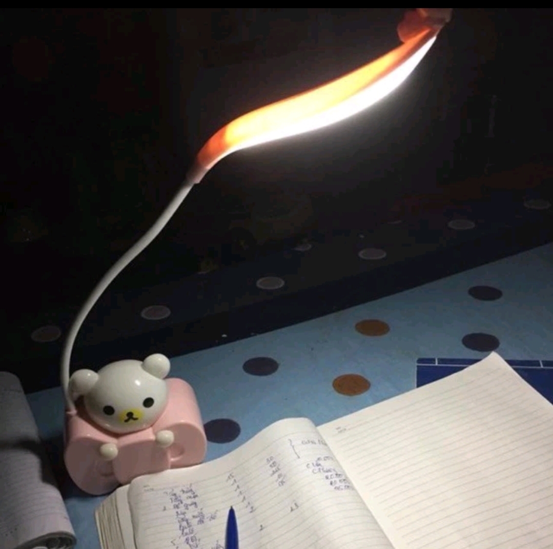 Đèn led chống cận tích điện usb có đèn ngủ hình gấu