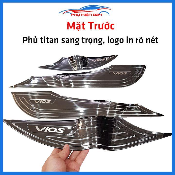 Bộ ốp tapli Vios 2019-2020-2021-2022 vân Titan chống xước va đập khi mở cửa và làm đẹp xe