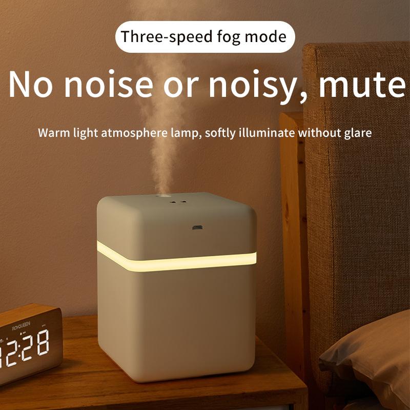 IHoven 650ML Hộ Gia Đình Máy Tạo Độ Ẩm Không Khí Đơn Vòi Phun Lạnh Thơm Khuếch Tán USB Ánh Sáng Ấm Áp Khí Quyển Đèn Đèn Cảm Ứng Máy Phun Sương Tạo Độ Ẩm