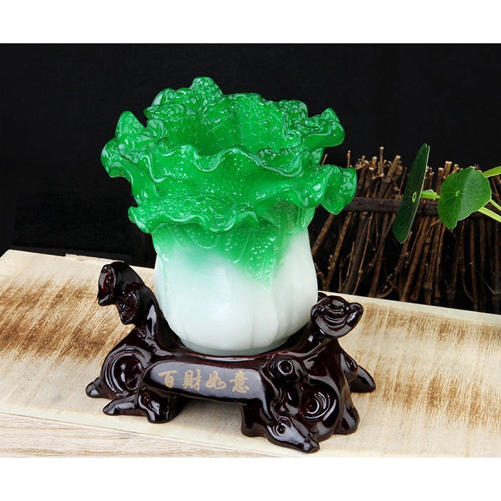 Bắp cải phong thuỷ đựng bút, hút tài lộc