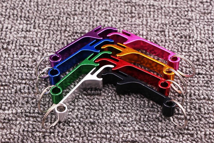 Móc Khóa Nhôm Nhiều Màu Kiêm Đồ Khui Nắp Chai