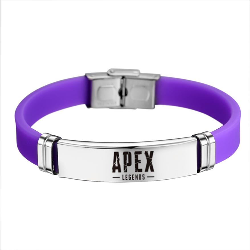 1 Vòng Tay Anh Hùng Bằng Cao Su Và Thép Không Gỉ  Hot Game Apex Legends Mẫu Chữ