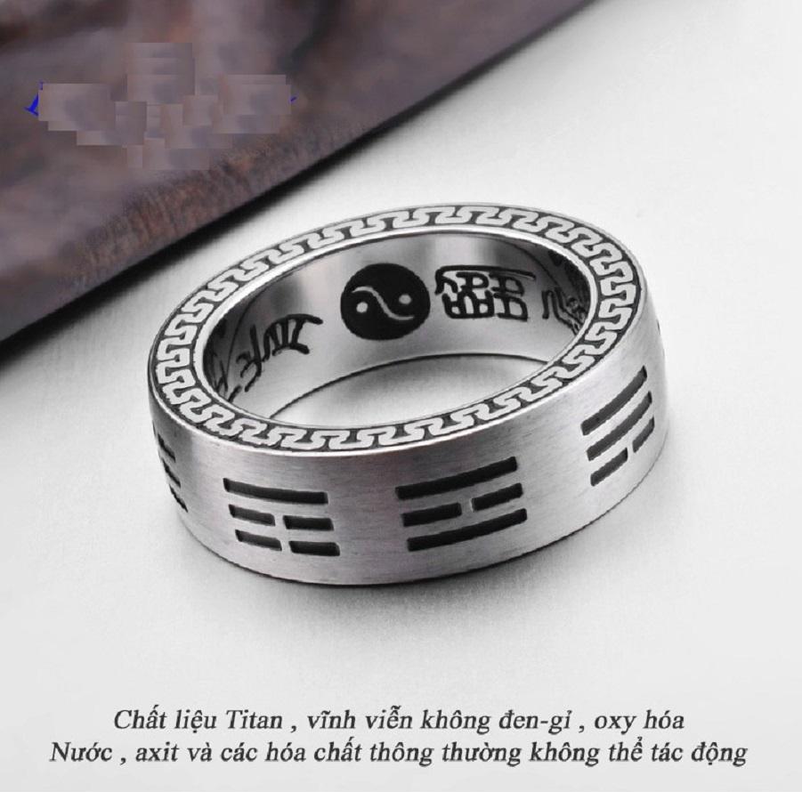 Nhẫn Nam Bát Quái May Mắn - Tài Lộc - Bình An - NN147