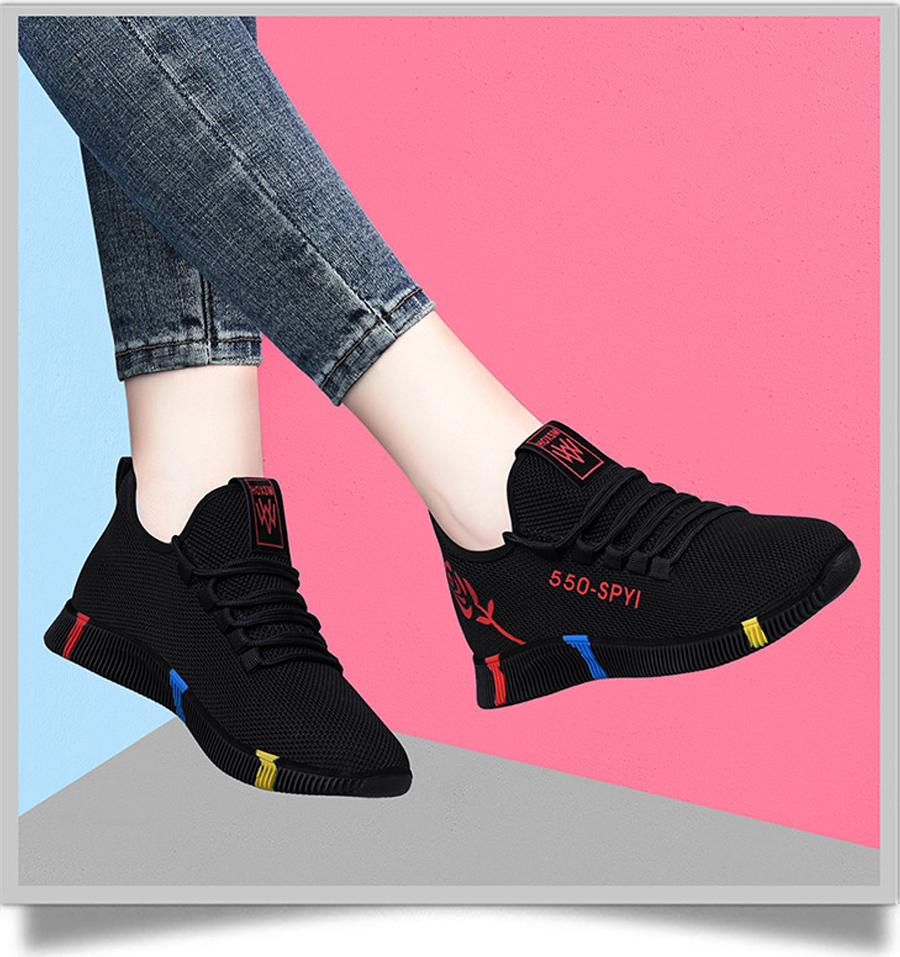 Giày sneaker nữ thời trang mới nhất buộc dây siêu nhẹ V245