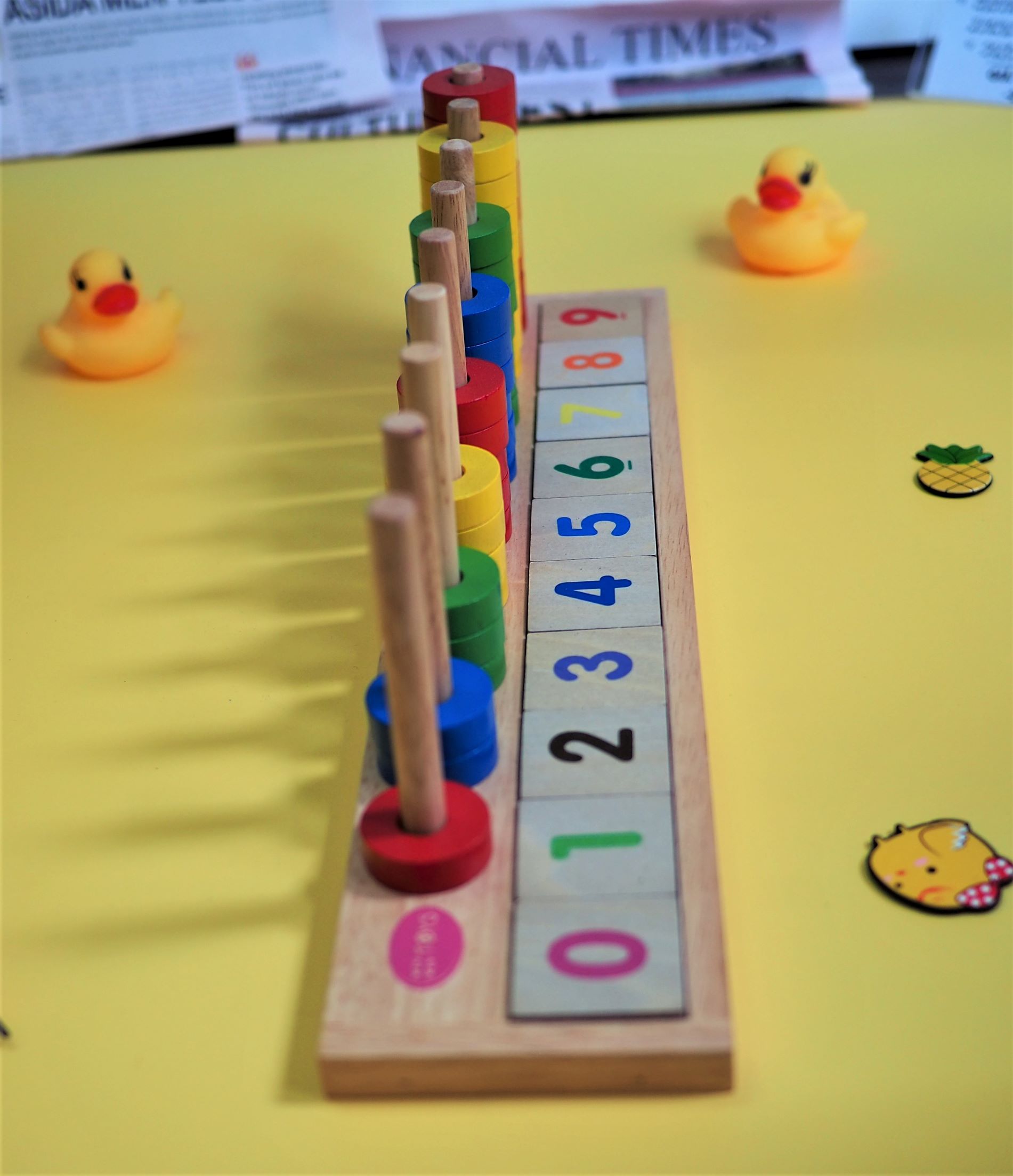 Đồ chơi gỗ Học đếm bậc thang Winwintoys - Giáo cụ tiền tiểu học, hỗ trợ học đếm số và phép tính
