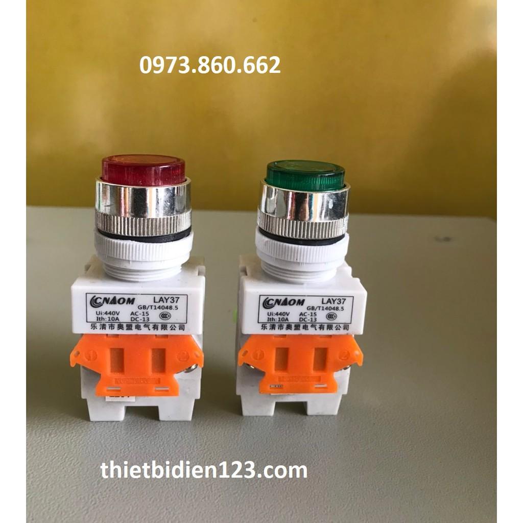 Nút ấn có đèn phi 22 LA37 220V