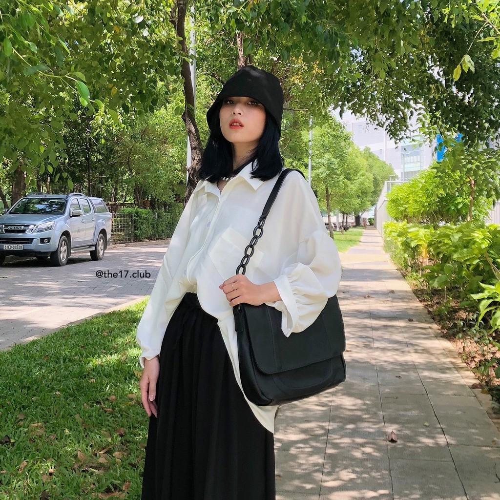 BASIC SHIRT - Áo sơ mi tay bồng