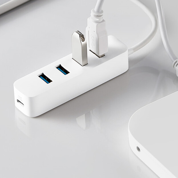 Hub Xiaomi 4 cổng USB 3.0 &amp; 1 cổng Type C - Hàng Nhập Khẩu