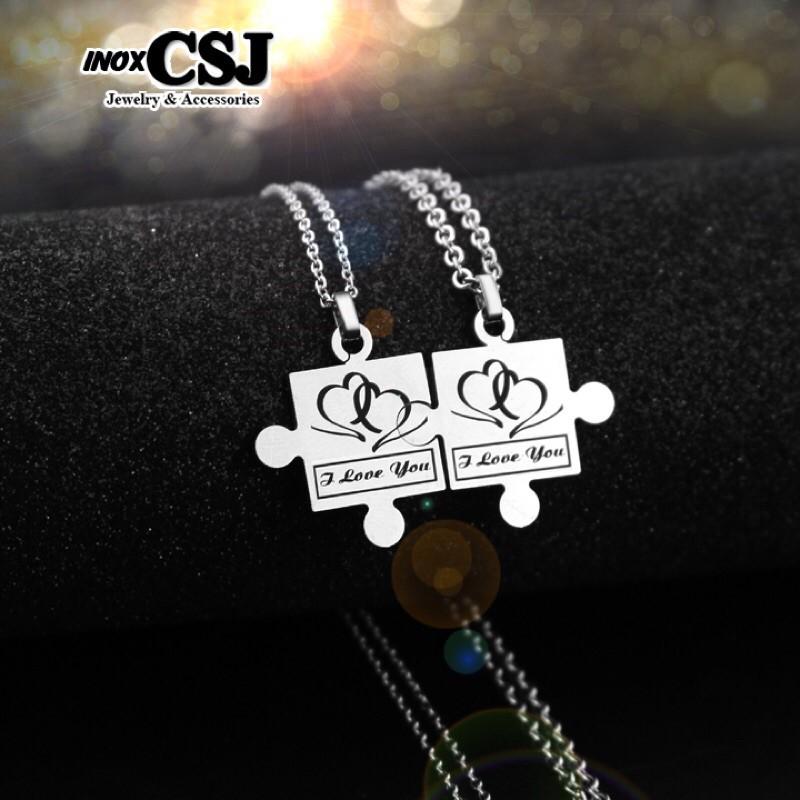 Dây chuyền cặp đôi inox