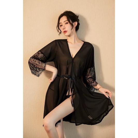 Váy choàng ngủ voan mỏng sexy xuyên thấu gợi cảm
