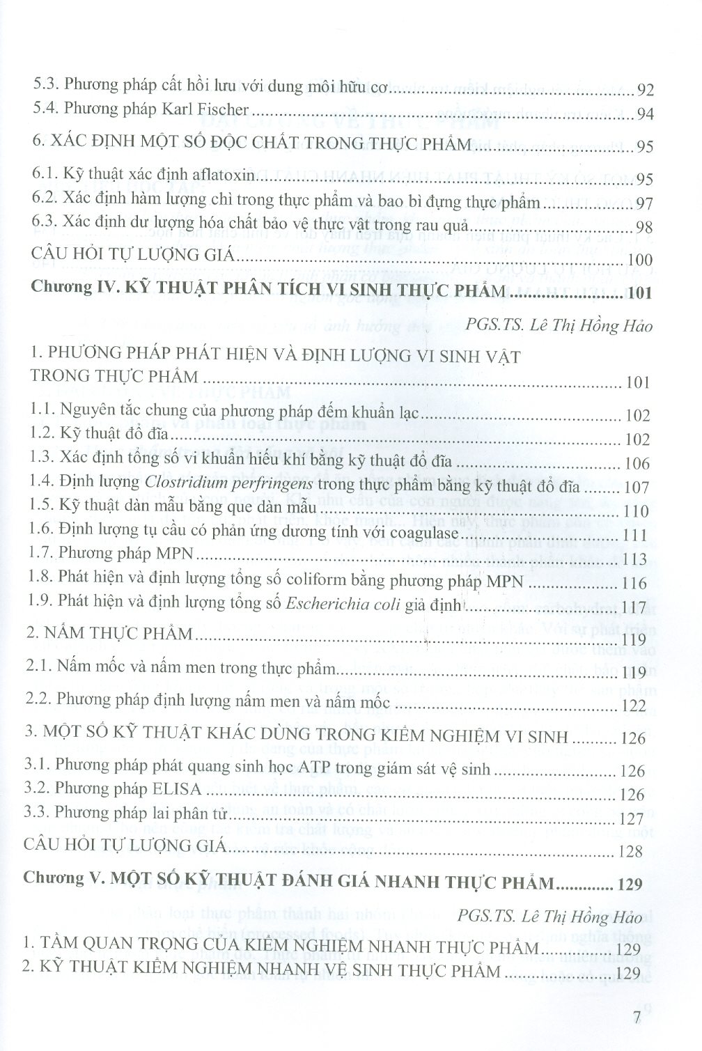 Kiểm Nghiệm Thực Phẩm (Tài liệu đào tạo sau đại học) (Xuất bản lần thứ hai có sửa chữa)